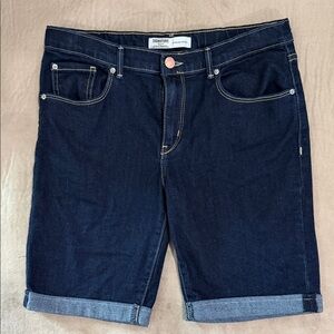 Signature by Levi Strauss Dark Indigo Denim Bermuda Shorts